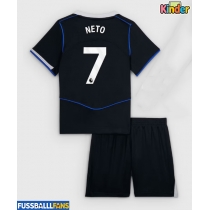 Chelsea Pedro Neto #7 3rd trikot Kinder 2025-26 Kurzarm (+ Kurze Hosen)
